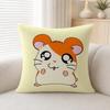 Anime Hamtaro Cushion Cover Soft Plush Cushion Covers Fluffy Throw Pillow Cases For Sofa Bedroom Home Decor