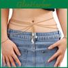 Female Summer Gold Pearl Multilayer Body Chain With Lobster Clasp For Fashion Trendy Wear