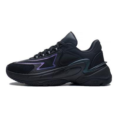 Li Ning Ērti Sporta Ikdienas Apavi Sieviešu Kedas Melnas AGCS266-1