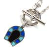 Great Necklace Necklace Helios Faire a Cheval Horseshoe Pendant Enamel Used