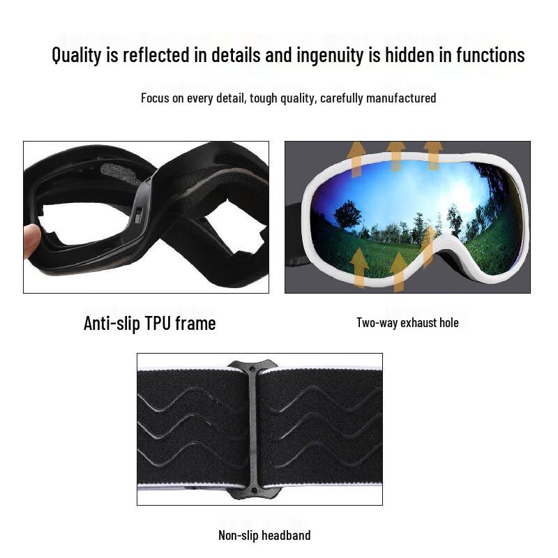 Xinjingzhou Double-Layer Anti-Fog Ski Goggles