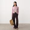 Women's Cotton Linen Hollow-out Jacquard Cardigan