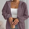Women'S Lightweight White Hooded Jacket Long Sleeves, Versatile Outerwear for All Seasons  Windcheaters (women’s)