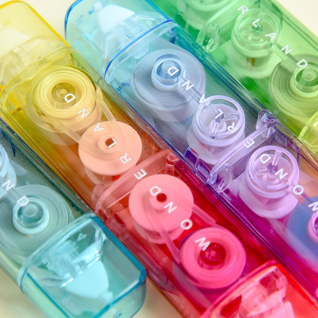 Correction Tape Gradient Color Shell Packaging Double Head Transparent Simple Adhesive Correction