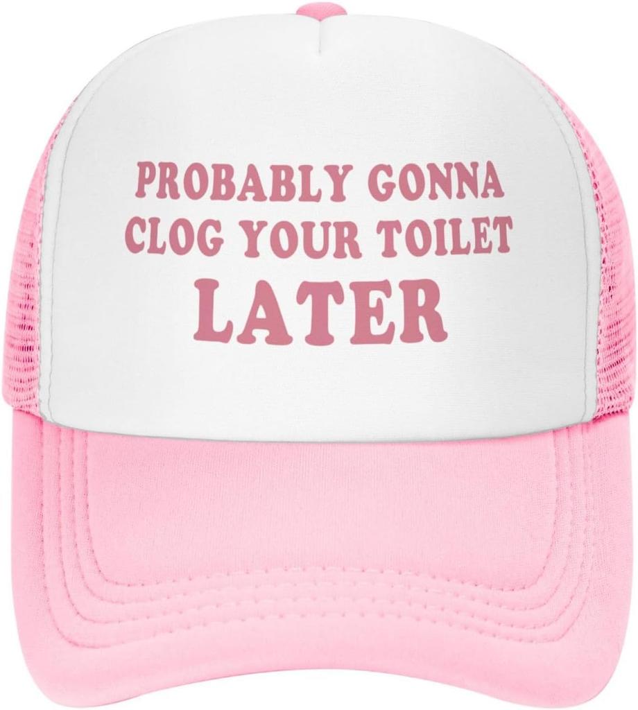 Funny Women Trucker Hats for Women Hot Pink Funny Gag Hats for Women Girls Men Hat