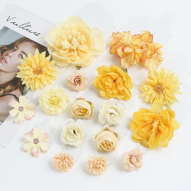 Rose Artificial Flowers Set Peony Fake Flowers For Home Decor Wedding Marriage Decorations Ornaments Bouquet Garland Accessories