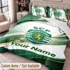 Sporting CP Printed Bedding Set Custom Name Text 1 Duvet Cover 2 Pillowcases For Bedroom