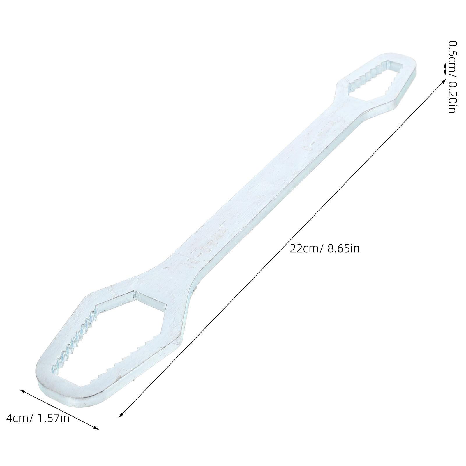 Universal Wrench 8-24Mm Adjustable Double-Ended Multi Wrench High Temperature Resistant Repair Tool Repair Tools серебряный