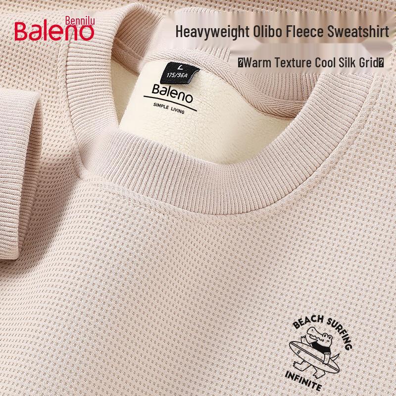 

Baleno Men s Winter Fleece-Lined Round Neck Sweatshirt 4XL