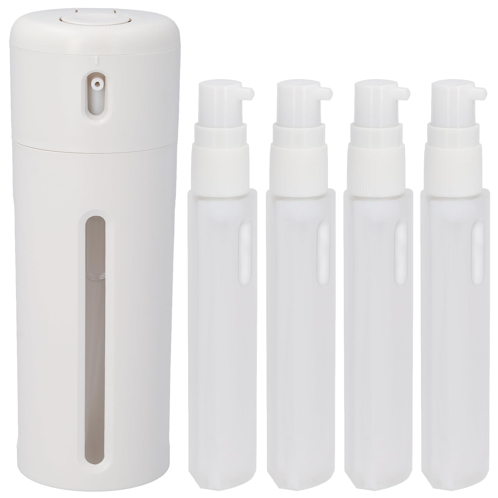 

on и Mezamashi WELL ORIGIN Дорожная бутылка 4в1 с этикеткой 40мл Контейнер для косметики для повторного наполнения Бутылка для лосьона Путешествие Командировка Портативный Компактный белый