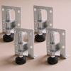 4Pcs Adjustable Furniture Leveling Feet Heavy Duty Steel Height Levelers for Cabinet Wardrobe Table Workbench Corner Bracket