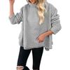 Women S Loose Fit Thick Wool Blend Coat Winter Outerwear