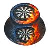 Dart Board Printing Bucket Hat Bow And Arrow Pattern Fisherman Hats Double Sides Reversible Panama Cap Caps For Men And Woman