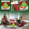 Festival Tree 3D Three-dimensional Note Book Paper Carving with Lights