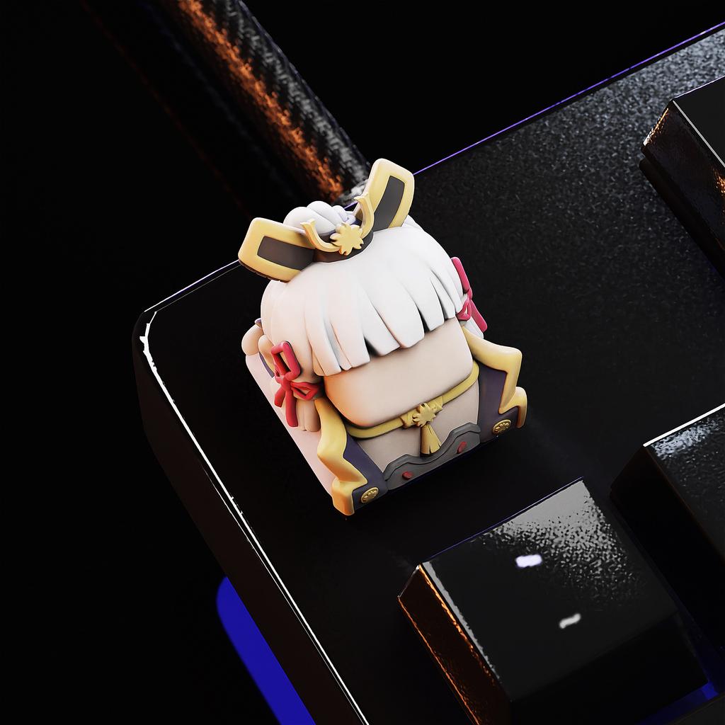 Genshin Impact Artisan Keycap Resin Custom Personalized Keyboard Cap Cute Anime KeyCap for Mechanical Keyboard Accessories Gifts