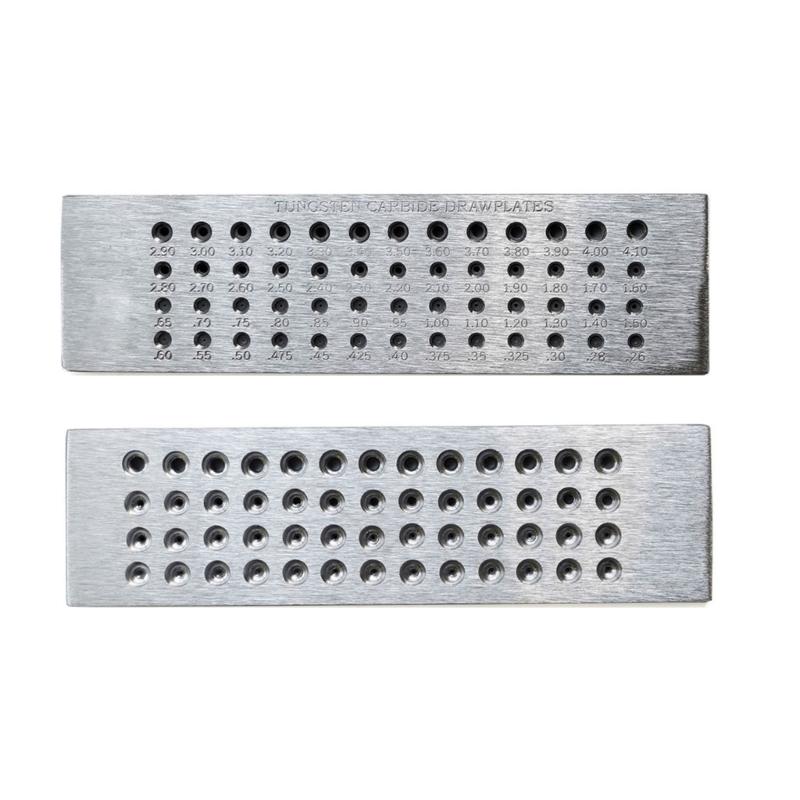Professional Jewelry Wire Draw Plate Crafting Wire Tool Professional Jewelers Tool Carbon Steel Drawplate for Jewelry