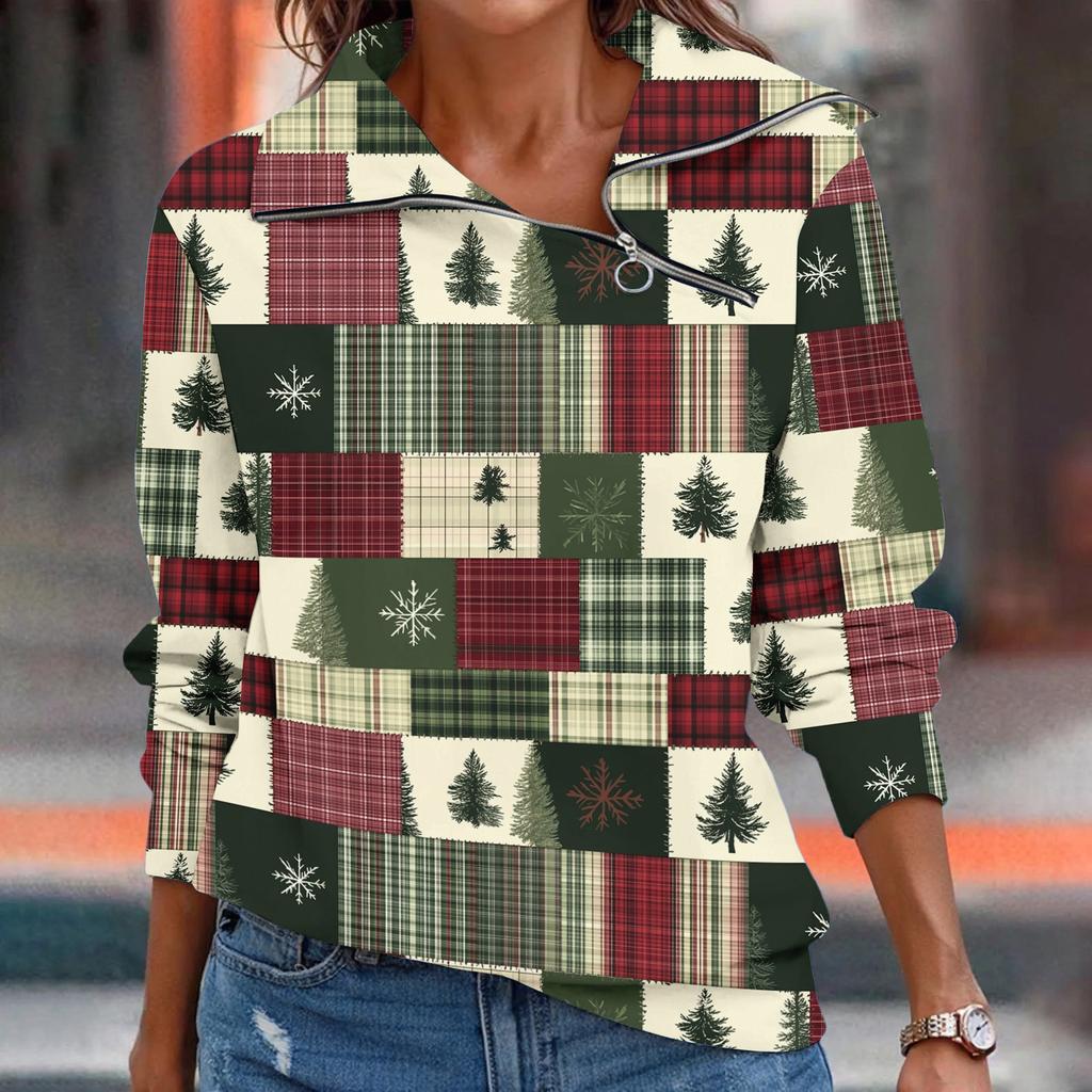 Dámské tričko Volné Pulovr Sportovní topy Ležérní V výstřih Dlouhý rukáv Potištěný top