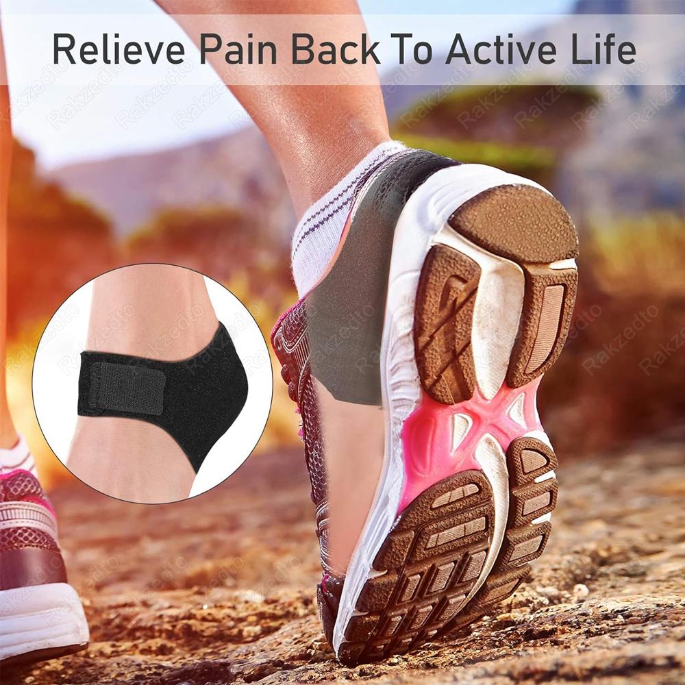 Durable And Safe Plantar Fasciitis Heel Spur Foot Support With U-Shaped Silicone Gel Heel Cups For Heel Pain Relief Insoles For Man Woman Walking