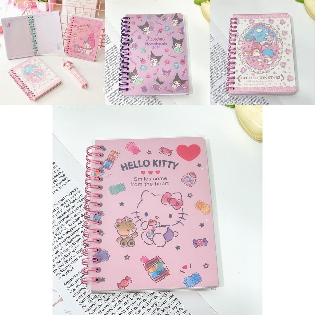 Cute Kuromi A6 Date Book Notebook Sanrio Design With Spiral Bound Lined Sheets
