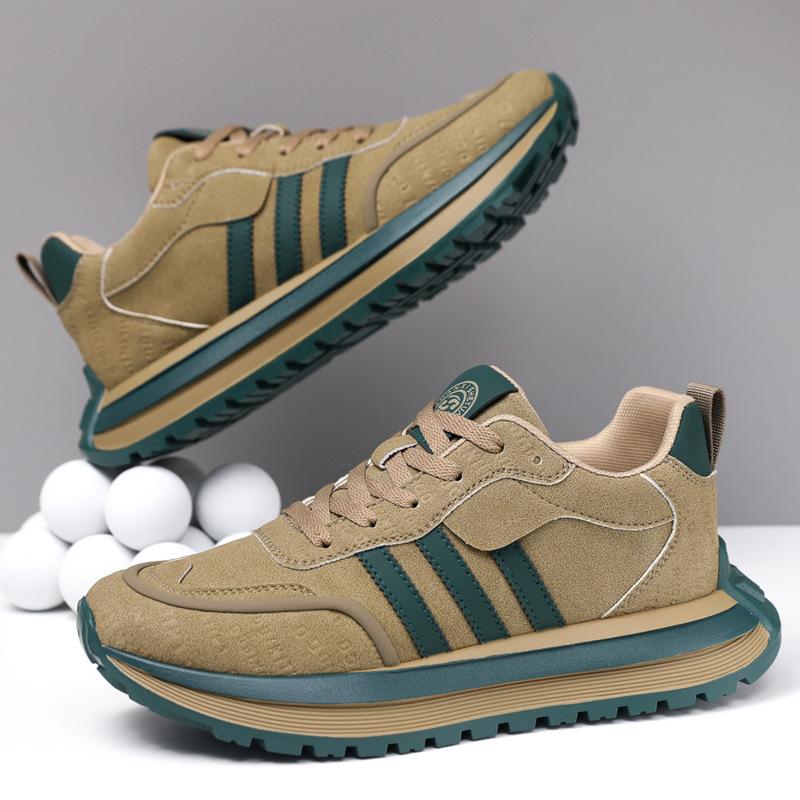 

Новая мужская обувь модного бренда, высококачественная поверхность из черной кожи, водонепроницаемая, спортивная и повседневная, универсальная, на платформе, кроссовки «папины», модные 39