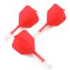 CUESOUL ROST T19 Integrated Flight Big Wing Shape - Red with White Ice Shaft, 3-Piece Set (CS-AK572M)