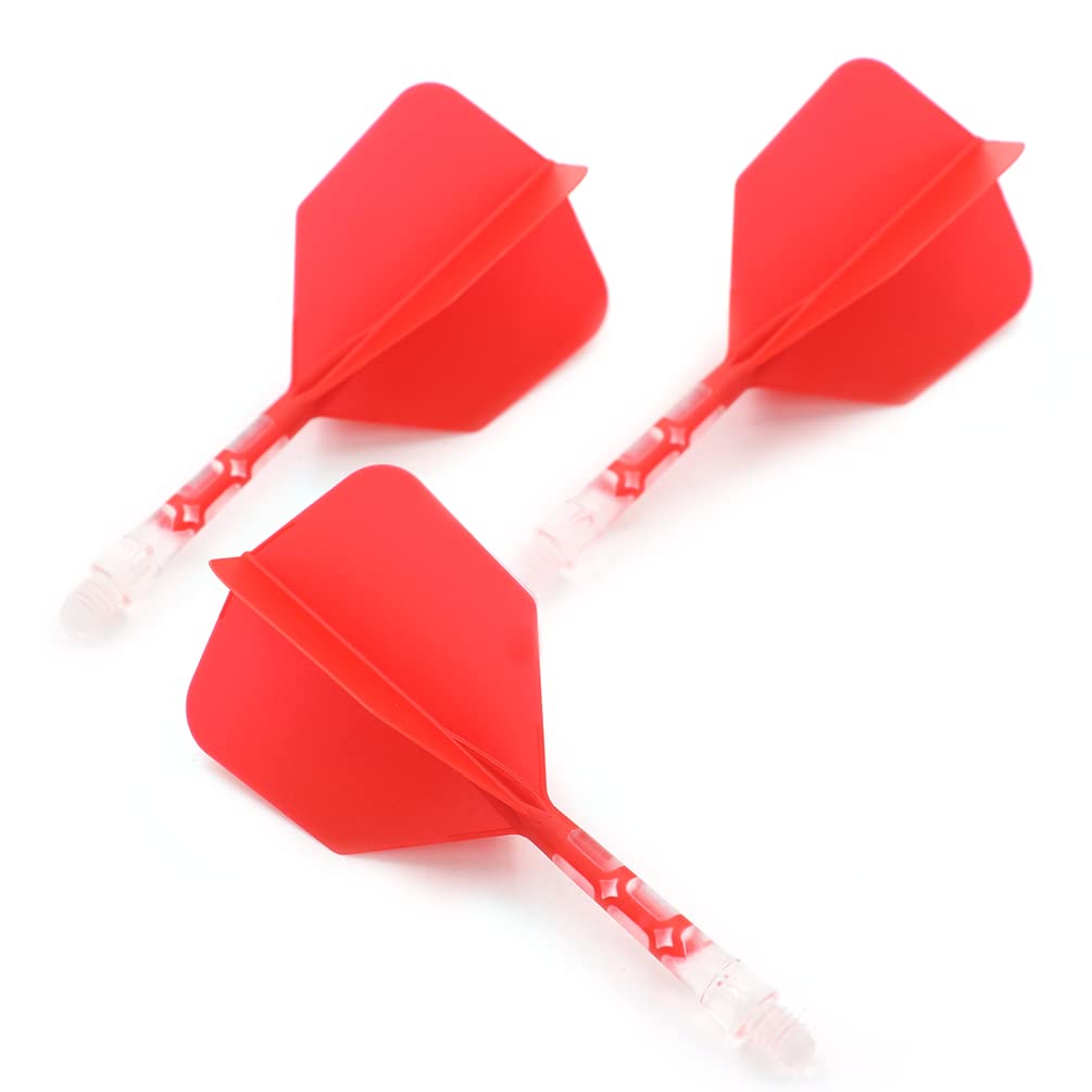 CUESOUL ROST T19 Integrated Flight Big Wing Shape - Red with White Ice Shaft, 3-Piece Set (CS-AK572M)