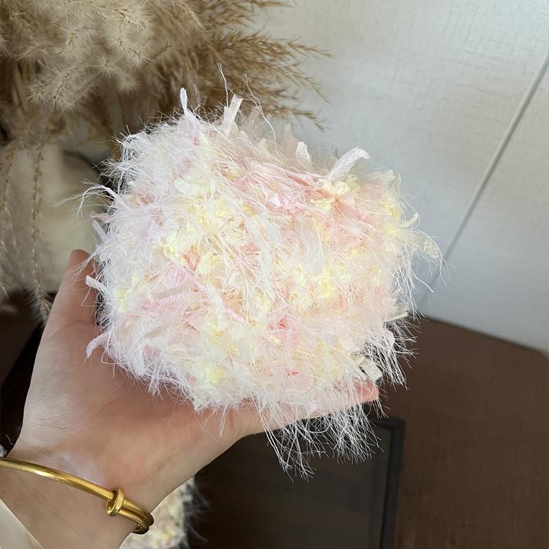 DIY Knitting Wool Soft Mixed Yarn Knitting Scarves Multi-Color Mix Weaving Mixed Floral Cute Knitting Pastoral Style 50g