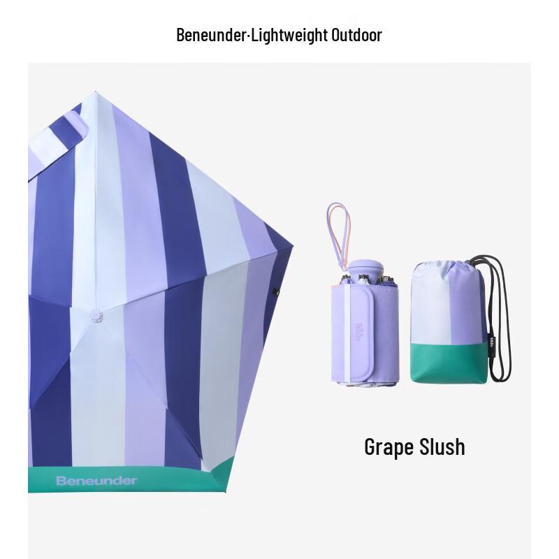 Beneunder BM668 Compact 6-Fold Sun Umbrella with Carry Bag