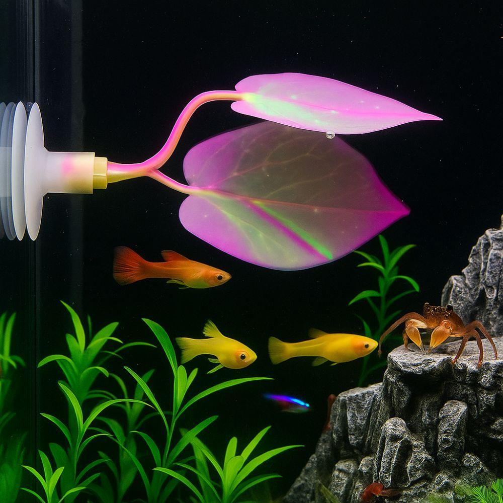 Silikon Schwimmendes Blatt Hängematte Künstliche Fischblatt Hängematte Betta Laichbett Kleine Aquarien