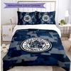Leicester City Football Printed 3 Pieces Bedding Set, Comfortable Skin Friendly Bedroom Duvet Cover Set