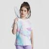 Lightweight Ice Silk UV Protection Summer Yoga Suit for Girls - Short Sleeve T-Shirt & Running Sports Pants