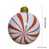 Weihnachten aufblasbarer Ball Lutscher-Design 23 Zoll Outdoor Weihnachten Riesen Garten Dekoration aufblasbare rote grüne Bälle Kinderspielzeug 2025