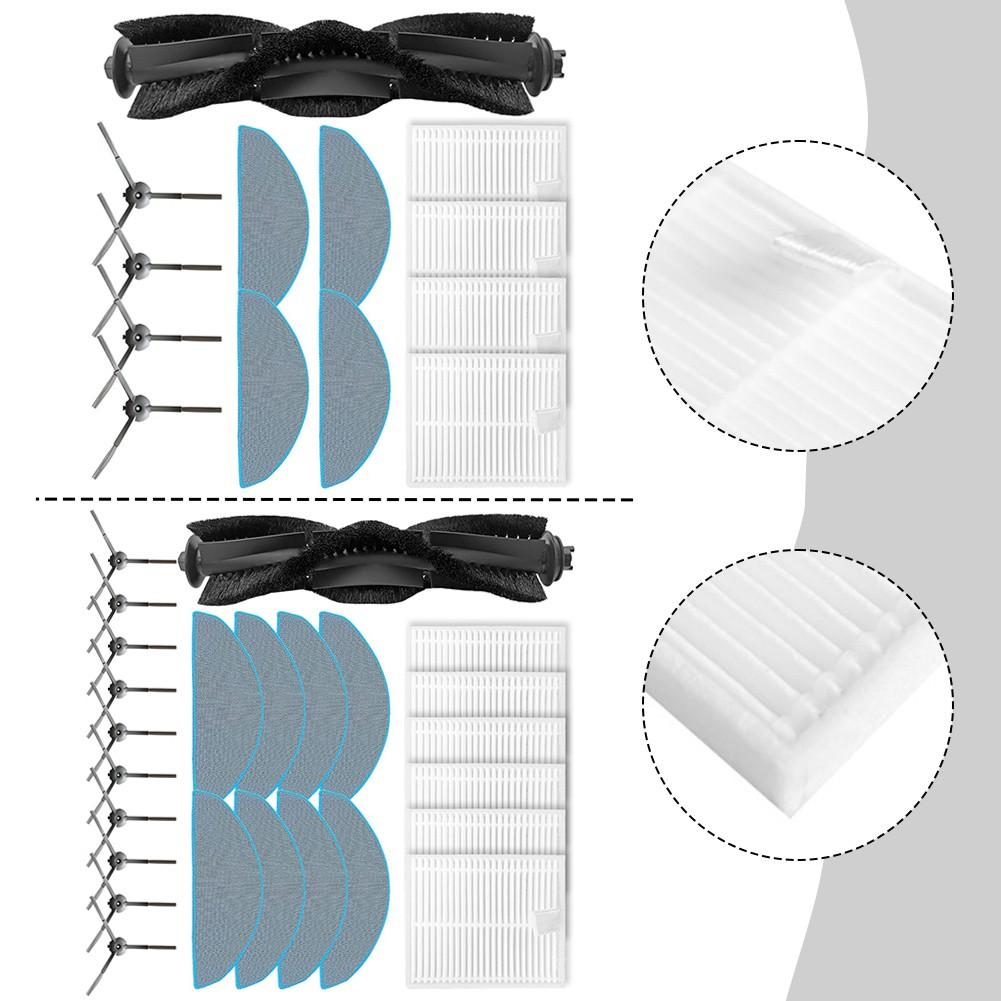 

Replacement Set For For ILIFE V20 and Vyzzle D10 Main Brush and Mop Cloths A