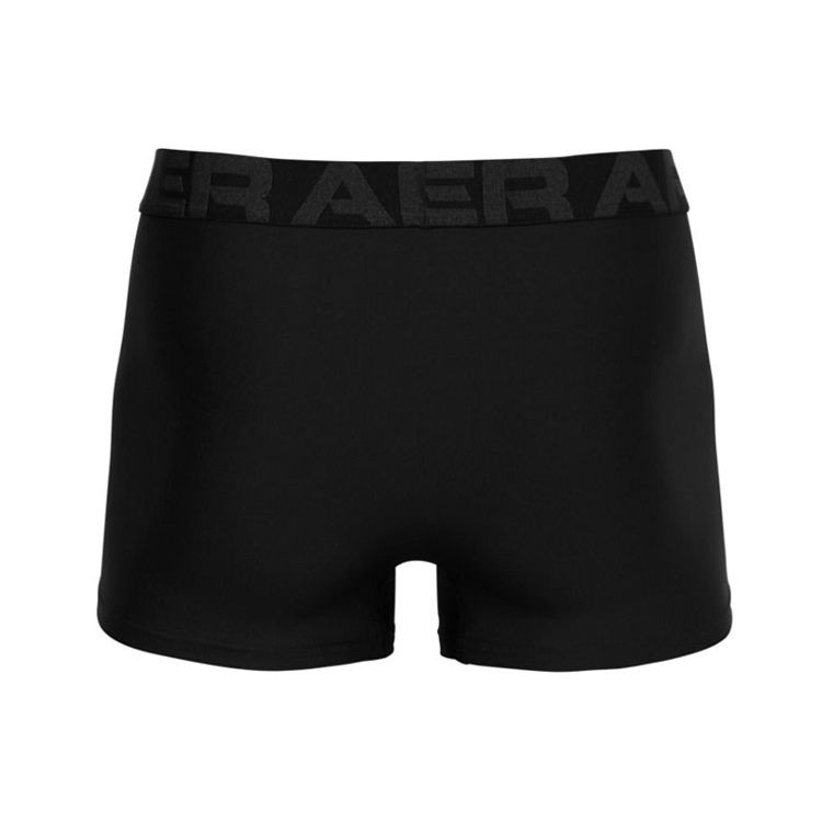 Under Armour Solid Color Sports Casual Boxer Briefs, 2-Pack Men Underwear Black 1363618-001