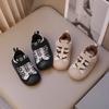 Kids Flat Shoes Toes Capped Trendy Children Casual Shoes Non-slip Hookloop 2024 Winter New Fashion Baby Walking Shoes Warm Suede