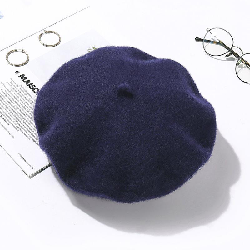 Women's Retro Wool Beret - Autumn/Winter Korean Style Pumpkin Painter Hat