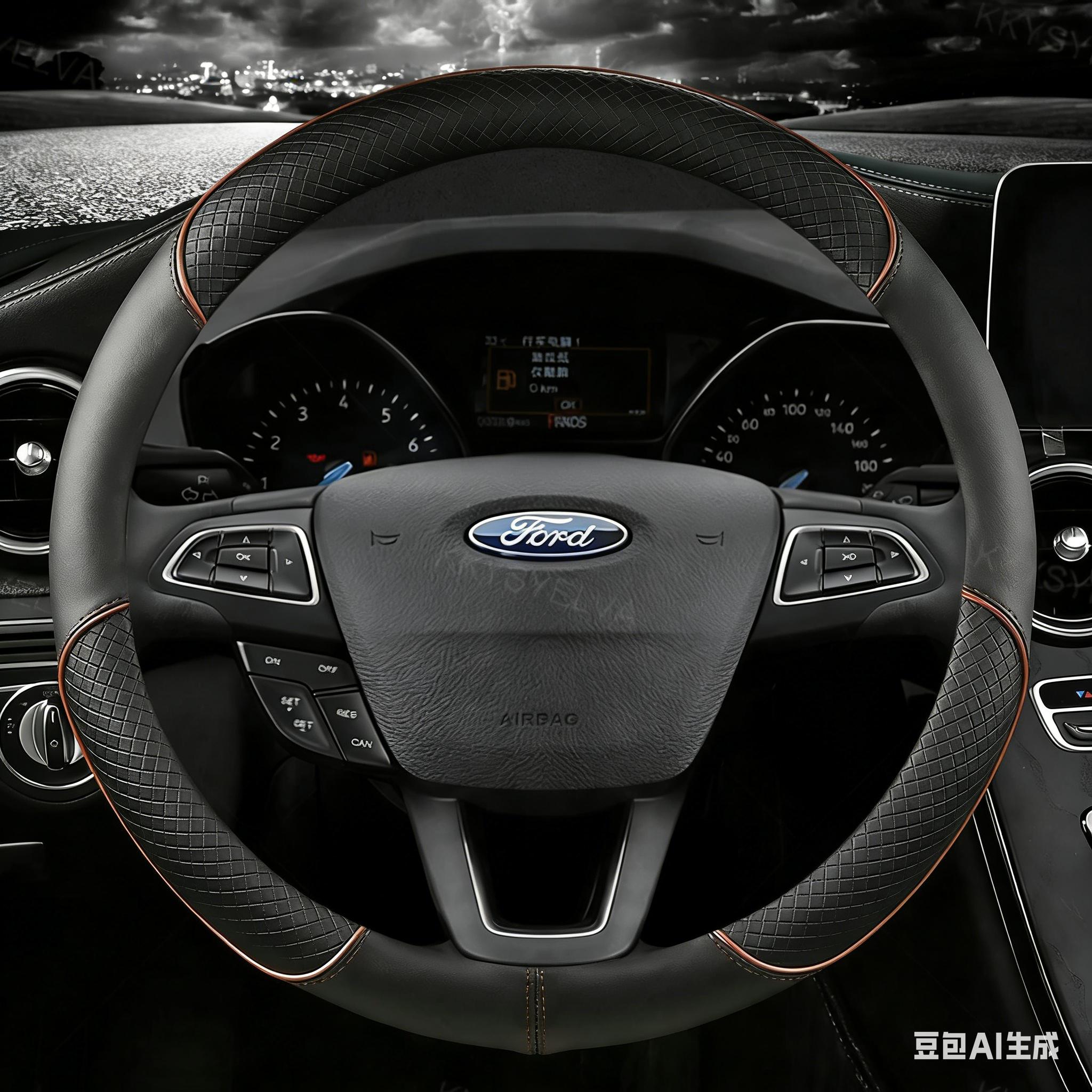 

Car Steering Wheel Cover For Ford Fiesta 2000-2020 MK7 4 5 6 Leather Anti-slip Auto Accessories