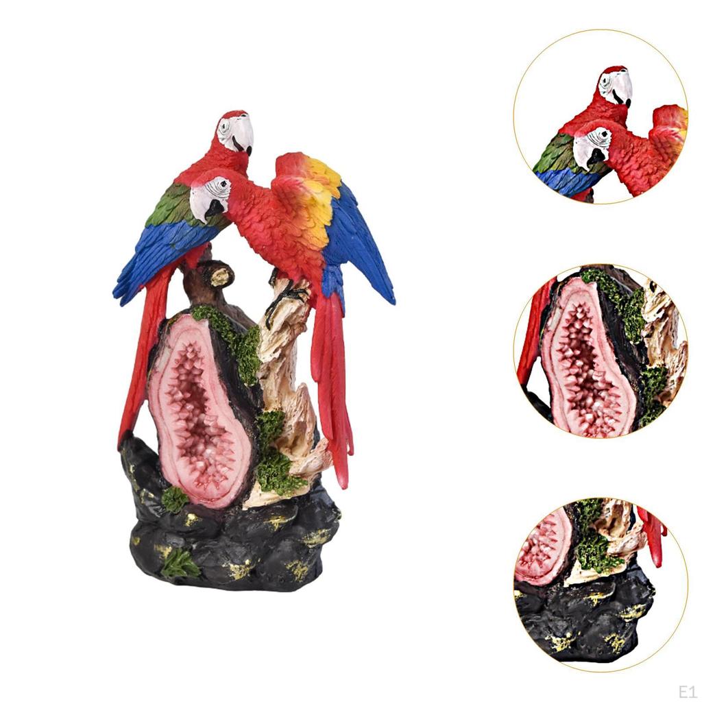 Colorful Parrot Figurine for Office And Bedroom Display