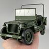 1:18 Willys GP Tactical Military Jeep SUV Alloy Metal Diecast Model Car Home Decoration & Computer Desktop Ornaments Holiday Toy