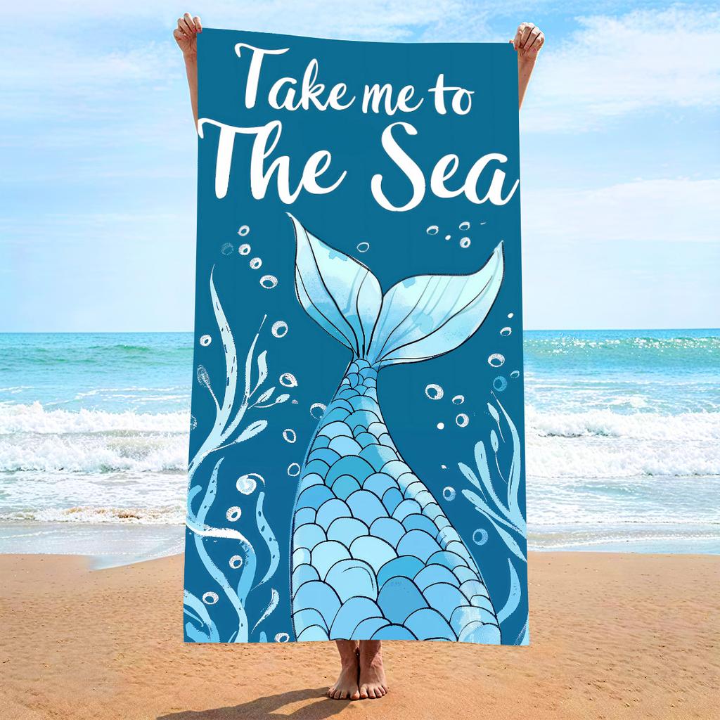 90 * 180 Beach Towel Microfiber Printing Beach Towel Absorbent Towel 2026