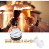 Beer Brew Adjustable Pressure Relief Valve, Gauge 0-15 PSI Beer Spunding Valve Beer Brewing Equipment for Home Brewing Beer Keg