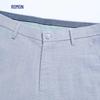 Men's Linen Blend Ice Silk Straight-Leg Casual Pants