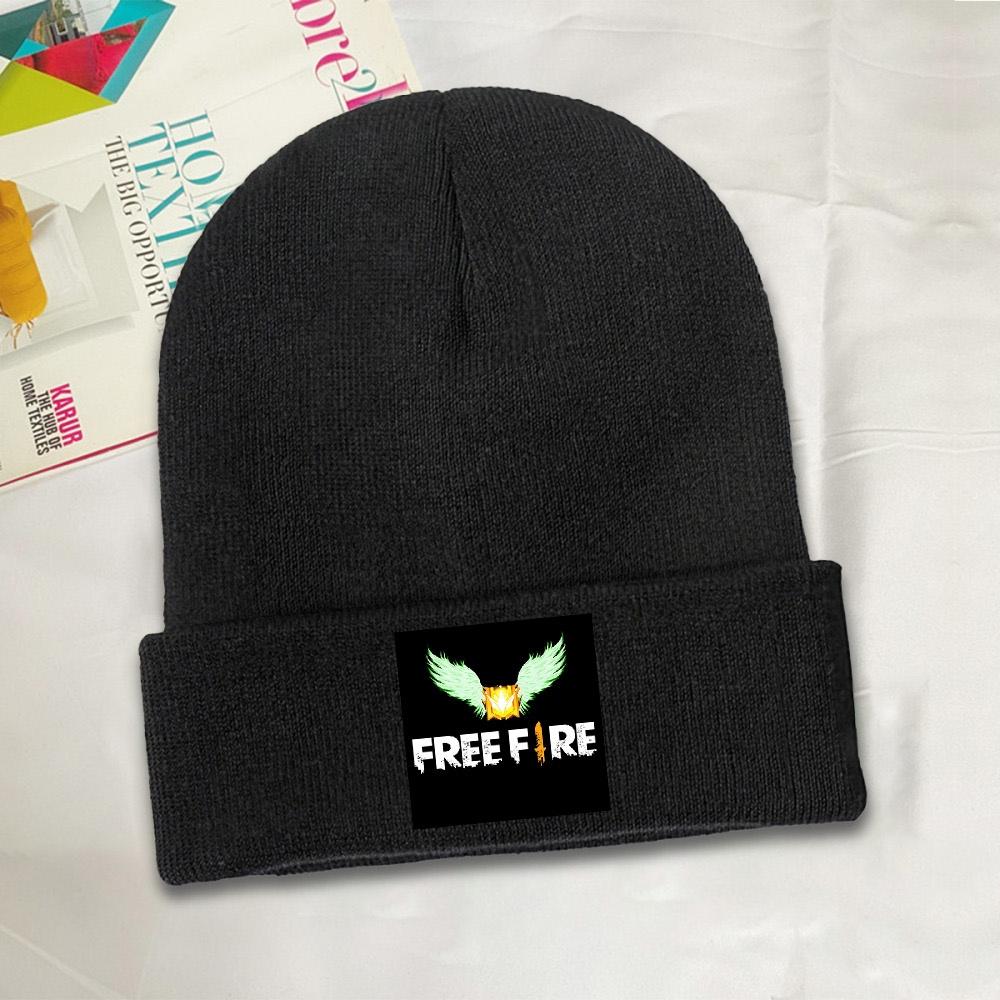 pc Free Fire Game Lover Beanie Hats Bonnet Hats Unisex Women Cute Hippie Knit Hat Spring Design Head Wrap Caps