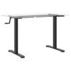 VidaXL Cadre de Bureau Debout, Support de Bureau, Cadre de Table d'Ordinateur Salon Chambre, Moderne, Noir 4005341