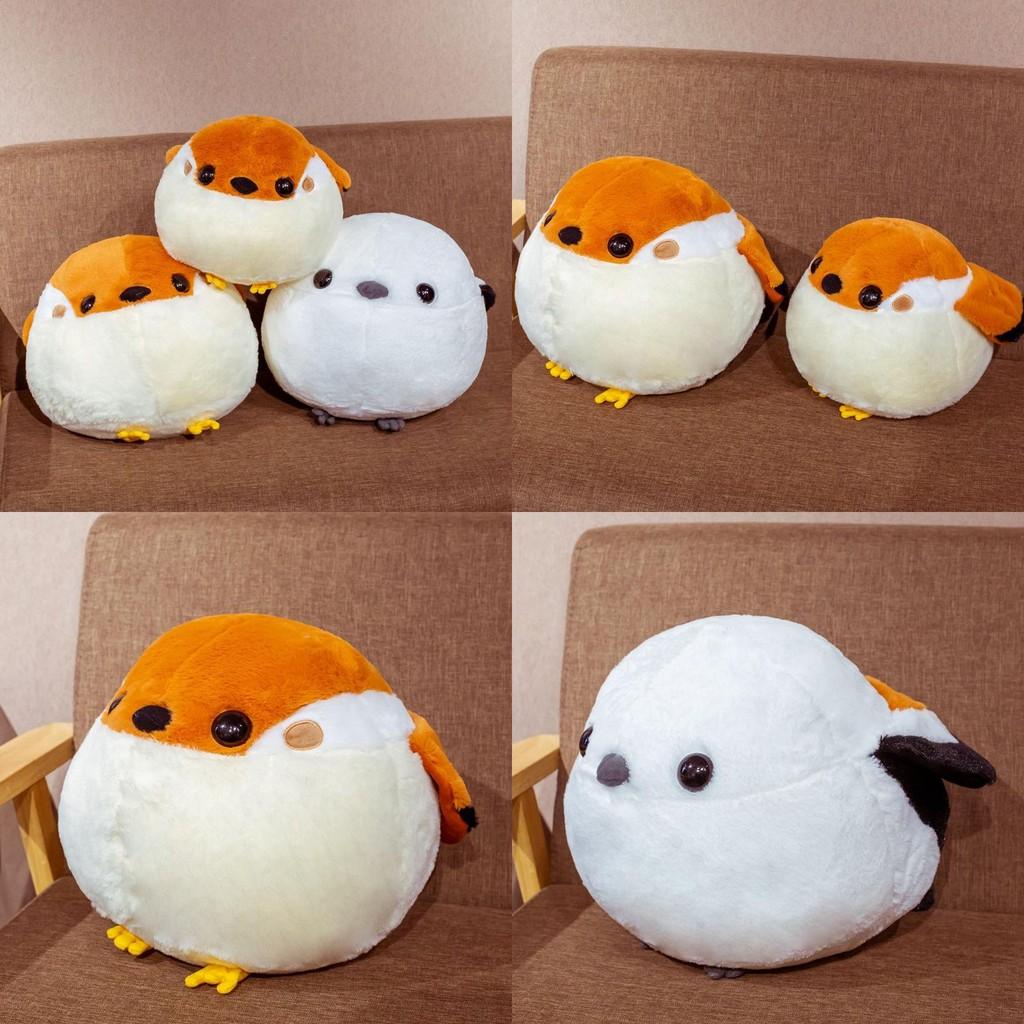 Titmouse Plush Round Toy Stuffed Animal Doll Home Decoration Children Gifts
