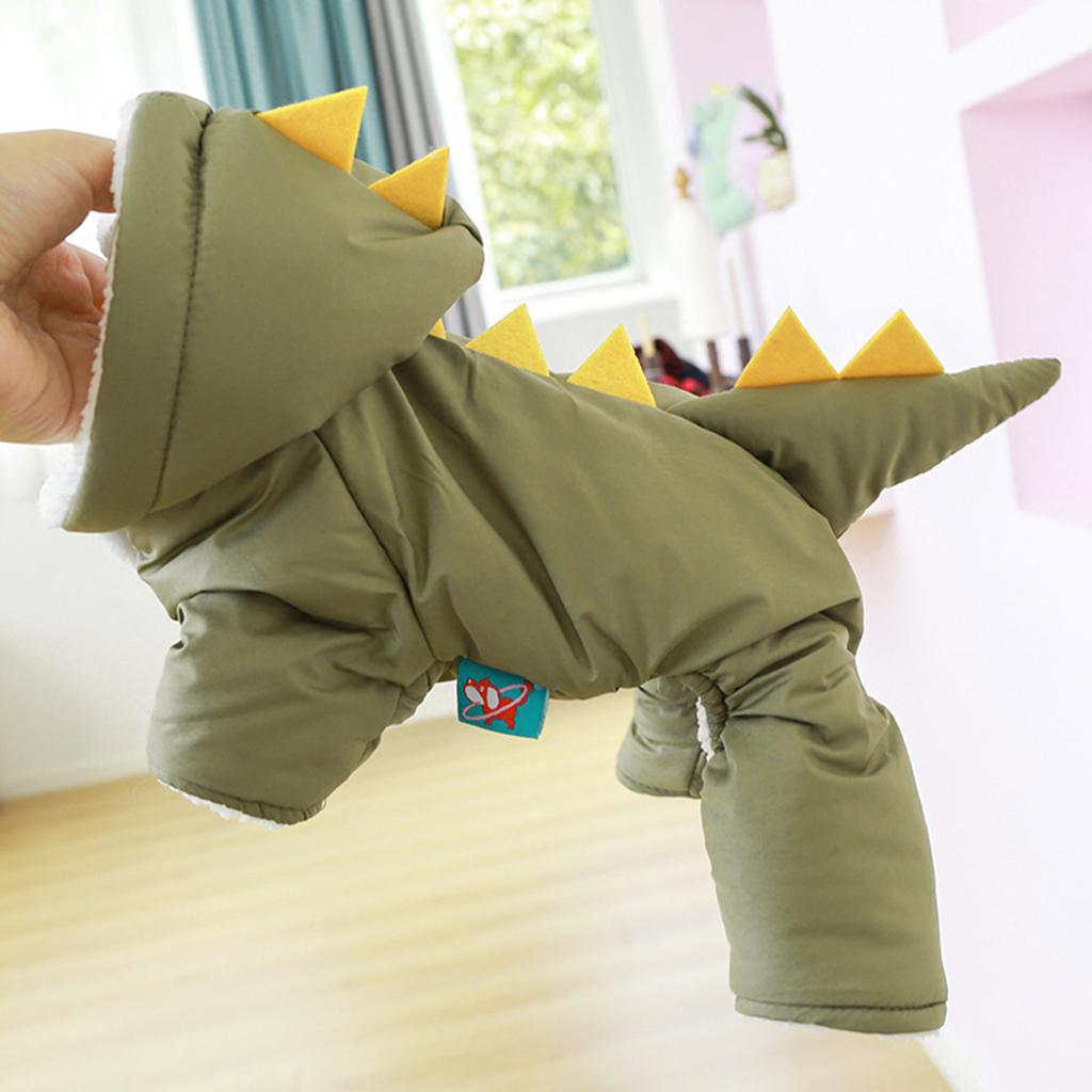 Dog Coat With Hood Dog Jumpsuit Dog Coat Dinosaur Dog Costume Winter Dog Clothes Dog Jumpsuit Costume Hoodie Dog Jacket
