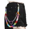 Double Layer Star Belt Chain Acrylic Cross Pants Chain Punk Heart Waist Chain  Jeans Decor