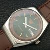 VINTAGE SEIKO 5 AUTOMATIC 6309A JAPAN MENS GREEN COLOR DIAL WATCH A708334-1