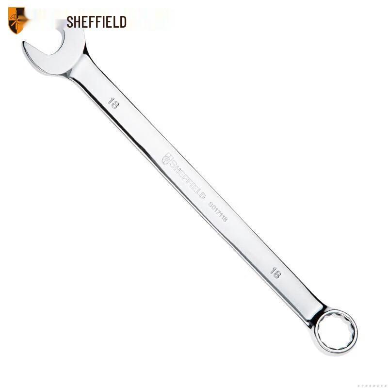SHEFFIELD Metric Polished Extended Combination Wrench