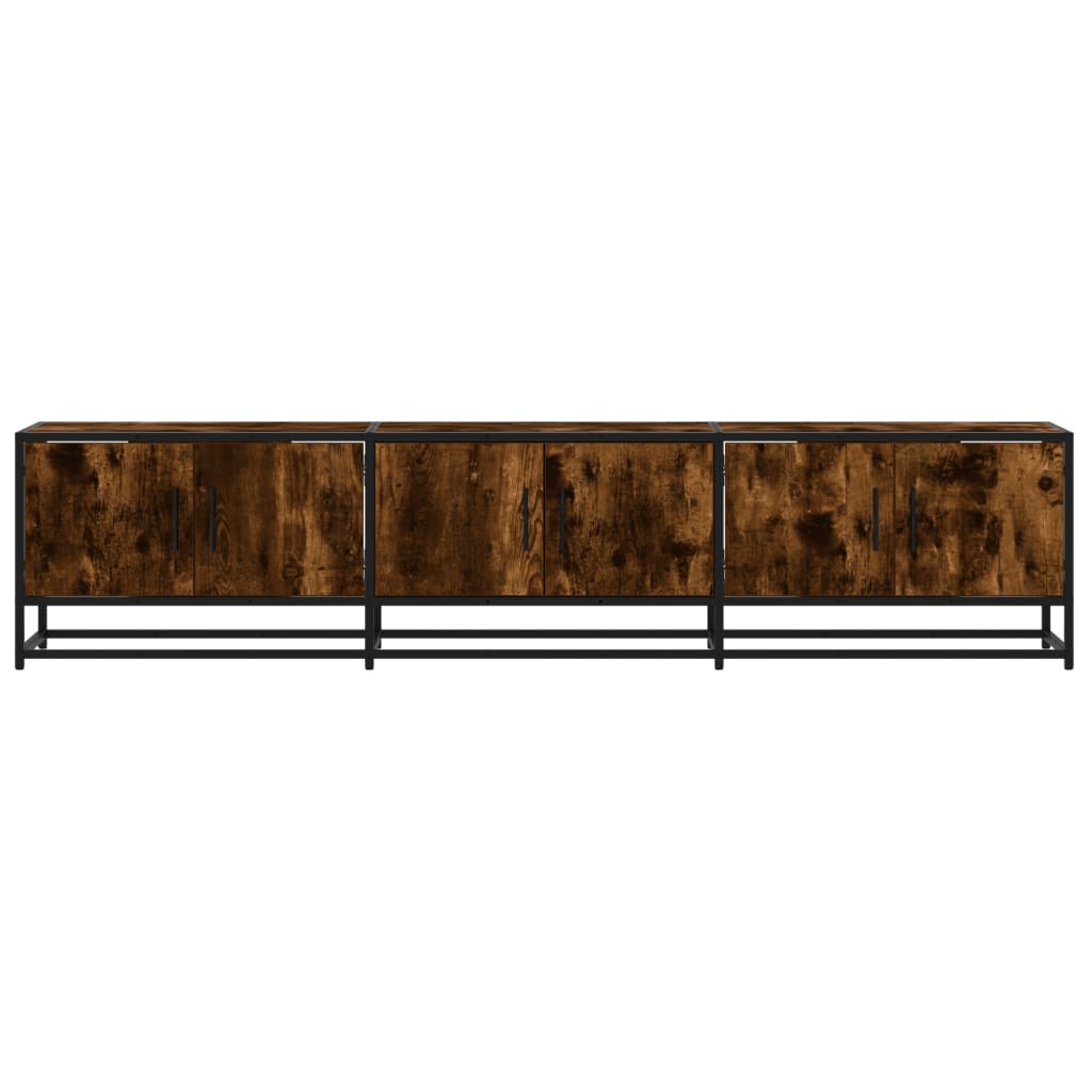 TV Cabinet Smoked Oak 180 X 35 X 41 Cm Wood Based Panel